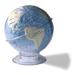 Hydrographic Relief Globe | 30.5 cm