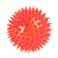 Load image into Gallery viewer, Light-up Flashing LED Spiky Squeaky Balls, Blinking Party Toys, 6 Pack - Colors May Vary (NOT FOR PETS, DO NOT GIVE TO YOUR PET)
