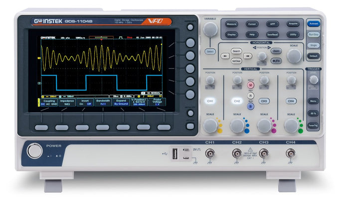 50MHz bandwidth, 4ch input, 1GSa/s maximum sampling rate | 10M maximum memory depth for each channel | 7