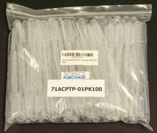 Load image into Gallery viewer, 100 Pack 3mL Transfer Pipettes with 0.5mL Graduation Intervals, Polyethylene Plastic
