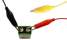 Load image into Gallery viewer, 6 Piece Alligator to Test Pin Set, Includes 2 Red, 2 Black, and 2 Yellow Leads, Each Lead Measures 22 Inches Long
