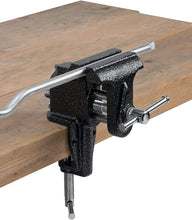Load image into Gallery viewer, Durable 3 Inch Clamp-On Metal Vise, Attaches to Any Table up to 1.8 Inches Thick
