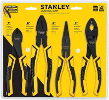 Load image into Gallery viewer, STANLEY 4 Piece Plier Set - Includes 7&quot; Diagonal, 8&quot; Linesman&#39;s, 8&quot; Long Nose, and 8&quot; Slip Joint Pliers (84-058)
