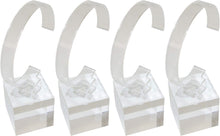 Load image into Gallery viewer, 4 Pack of Crystal Clear Watch Stands with Sturdy Acrylic Weighted Base
