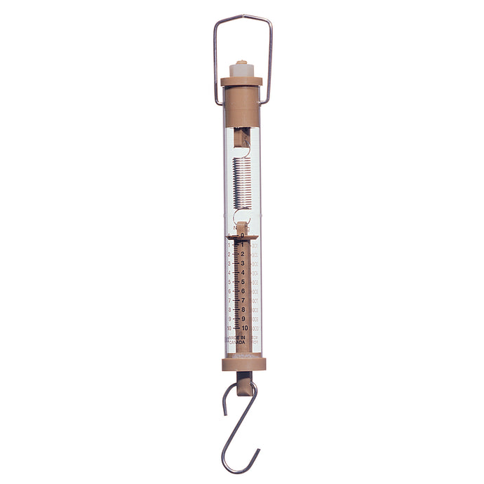 Tubular Spring Scale 1000 Grams (1 Kilogram) / 10 Newtons, Color: Brown