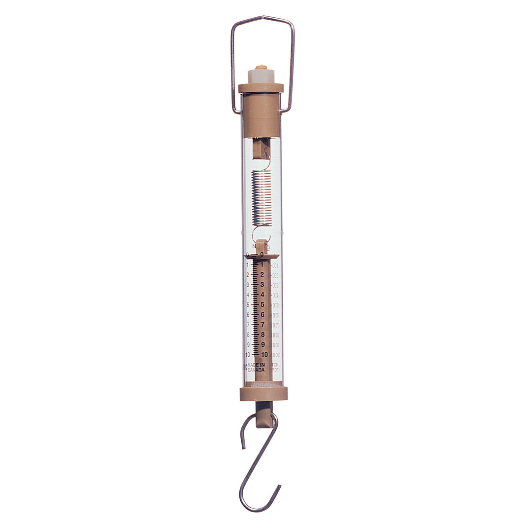 Tubular Spring Scale 1000 Grams (1 Kilogram) / 10 Newtons, Color: Brown