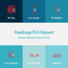 Load image into Gallery viewer, FlashForge 1.75mm Creator Series PLA Filament (2.2 lb, Yellow)
