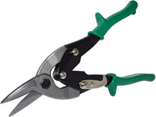 Load image into Gallery viewer, Heavy Duty Offset Straight and Right-Cut Aviation Tin Snips Metal Cutter, 10 Inch Overall Length with Comfort Grip Handle
