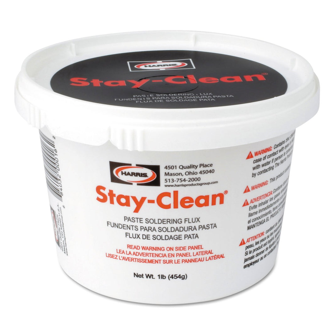 Harris SCPF1 Stay Clean Paste Soldering Flux, 1 lb. Jar