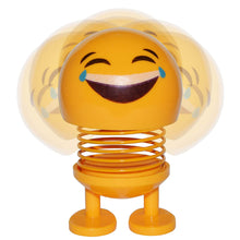 Load image into Gallery viewer, Face with Tears of Joy Emoji Bobblehead Figure Car Decoration - Cute Interior Decor Toy Party Favor Dashboard Ornament
