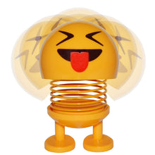 Load image into Gallery viewer, Squinting Face with Tongue Emoji Bobblehead Figure Car Decoration - Cute Interior Decor Toy Party Favor Dashboard Ornament
