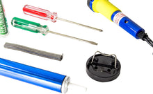 Load image into Gallery viewer, Soldering Iron Kit - Includes 30w Soldering Iron, Solder, Desolder Pump, and 2 Screwdrivers

