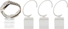 Load image into Gallery viewer, 4 Pack of Crystal Clear Watch Stands with Sturdy Acrylic Weighted Base

