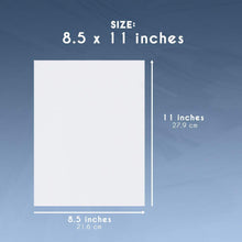 Load image into Gallery viewer, 100 Pack of Clear 8.5&quot; x 11&quot; Overhead Transparencies - Projector Transparency Film Paper
