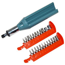 Load image into Gallery viewer, 23-in-1 Multi-Function Ratcheting Screwdriver with Slotted, Phillips, Star, Hex, Pozidriv and Socket Bits
