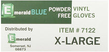 Load image into Gallery viewer, Emerald Shannon Blue Powder-Free Vinyl Gloves 4 Mil - Box of 100 (X-Large)
