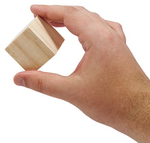 Load image into Gallery viewer, 40 Pack Unfinished Birch Wood Blocks, 1.5 Inch Natural Wooden Cubes with Smooth Surface for Painting, Arts, Crafts, and Other DIY Projects
