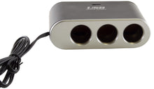 Load image into Gallery viewer, Car Triple Socket Splitter with Independent On/Off Switches, One USB Port
