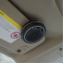 Load image into Gallery viewer, Portable Rechargeable Bluetooth Multipoint in-Car Speakerphone - Hands-Free - Echo and Noise Cancellation - Includes USB Car Charger and Visor Clip
