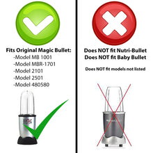 Load image into Gallery viewer, 2 Pack Replacement Cross Blades for Original MB1001 Magic Bullet Food Processor
