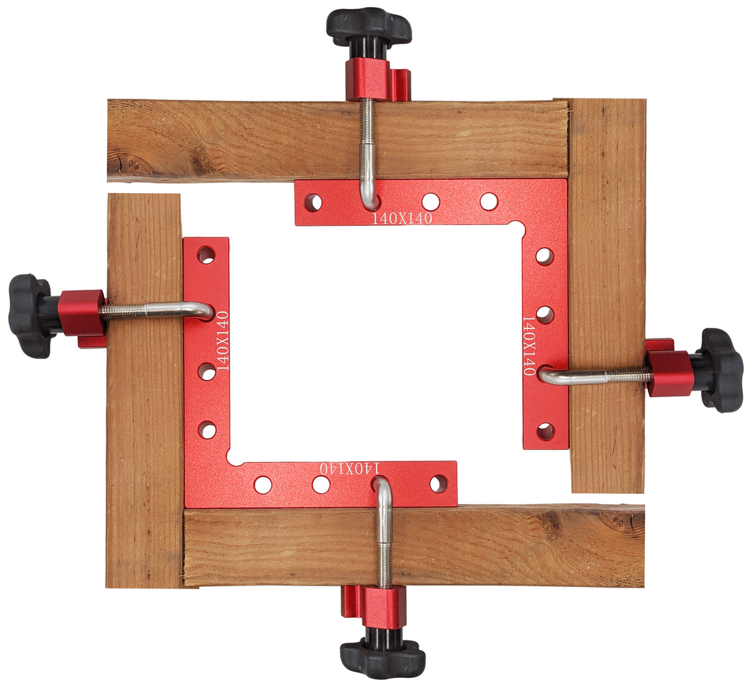 90 Degree Positioning Squares with 4 Clamps, 5.5