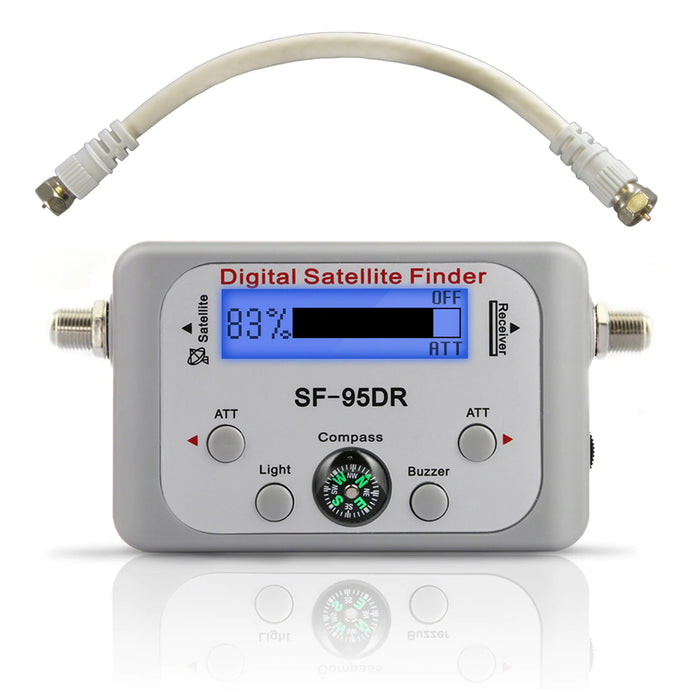 Digital Satellite Finder Meter for DirecTV - SF-95DR Backlit Plug and Play