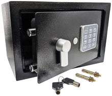 Load image into Gallery viewer, Electronic Safe with Digital Keypad, Program your own 3 to 8 Digit Pin, Includes 2 Emergency Keys and Mounting Bolts, Battery Operated Lock Box
