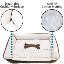 Load image into Gallery viewer, Large 31&quot;×24&quot; Pet Bed for Dogs or Cats - Super Soft, Machine Washable, Waterproof Non-Slip Underside, Low Front Wall for Easy Entering &amp; Exiting
