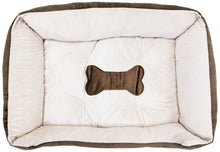 Load image into Gallery viewer, Medium 27&quot;×21&quot; Pet Bed for Dogs or Cats - Super Soft, Machine Washable, Waterproof Non-Slip Underside, Low Front Wall for Easy Entering &amp; Exiting
