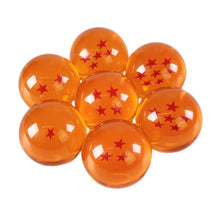 Load image into Gallery viewer, Complete Set of Acrylic Miniature Collectible Crystal Dragon Balls - 1.7 Inches Each - Includes Display Box
