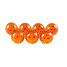 Load image into Gallery viewer, Complete Set of Acrylic Miniature Collectible Crystal Dragon Balls - 1.7 Inches Each - Includes Display Box
