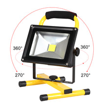 Load image into Gallery viewer, 10W IP65 Waterproof Rechargeable Super Bright LED Flood Light with Car Charger
