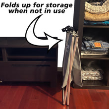 Load image into Gallery viewer, 3 Section Laundry Basket for Dark, Light, and Color Clothes Hamper, Collapsible Design with Carry Handle, 26&quot; Long x 15&quot; Wide x 23.5&quot; Tall
