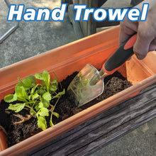 Load image into Gallery viewer, 4 Piece Gardening Tool Set - Transplant Trowel, Hand Cultivator Rake, Hand Trowel, and Weed Remover

