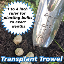 Load image into Gallery viewer, 4 Piece Gardening Tool Set - Transplant Trowel, Hand Cultivator Rake, Hand Trowel, and Weed Remover
