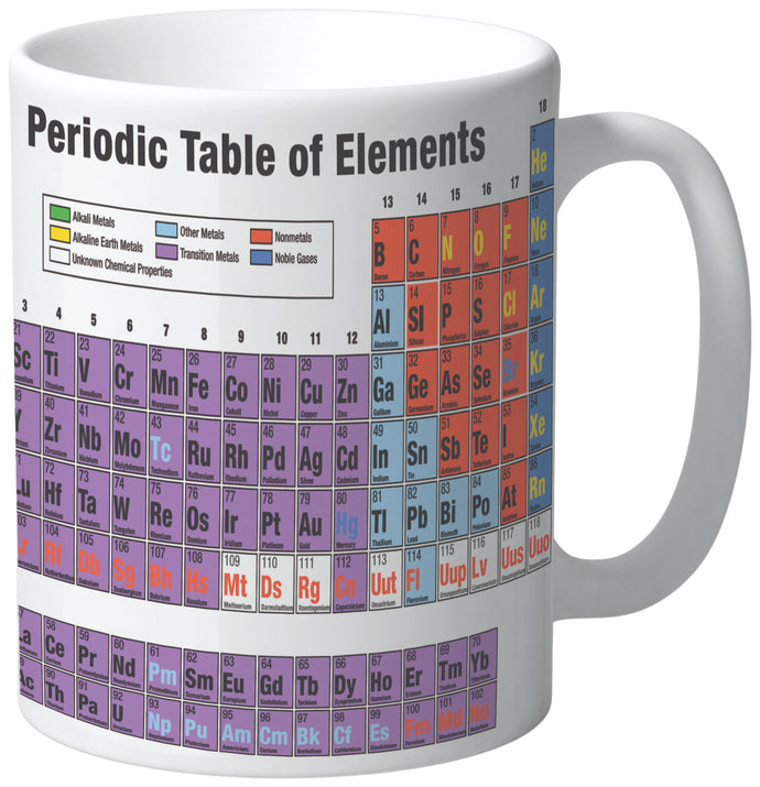 Periodic Table Coffee Mug, Novelty Gift for Geeks