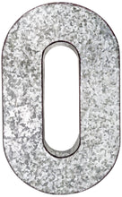 Load image into Gallery viewer, 20" Metal Letter Wall Décor, Silver with Rusted Edges, Galvanized Wall Mountable Decoration for Country, Mid-Century, or Farmhouse Theme
