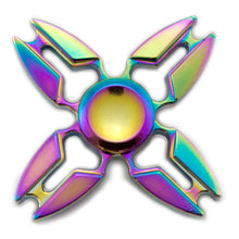 Load image into Gallery viewer, Rainbow Iridescent Crab Fidget Spinner Toy with Case

