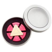 Load image into Gallery viewer, Red and Gold Color Round Metal Fidget Spinner with Case
