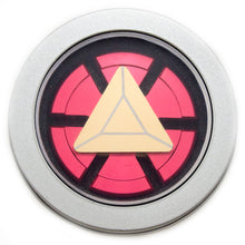 Load image into Gallery viewer, Red and Gold Color Round Metal Fidget Spinner with Case
