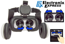 Load image into Gallery viewer, Comfortable Fully Adjustable 3D VR Headset with Stereo Headphones for all 4.7&quot; to 6.2&quot; Smartphones - Virtual Reality Glasses
