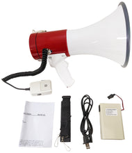 Load image into Gallery viewer, Rechargeable 50 Watt Loud Megaphone with Siren Bullhorn Speaker Outdoor Portable Amplifier
