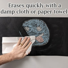 Load image into Gallery viewer, Blackboard Sticker with Adhesive Backing, 78 Inches by 17 Inches, Cut to Desired Size, Includes 5 Chalk Sticks, Ideal for Walls, Doors, Refrigerators
