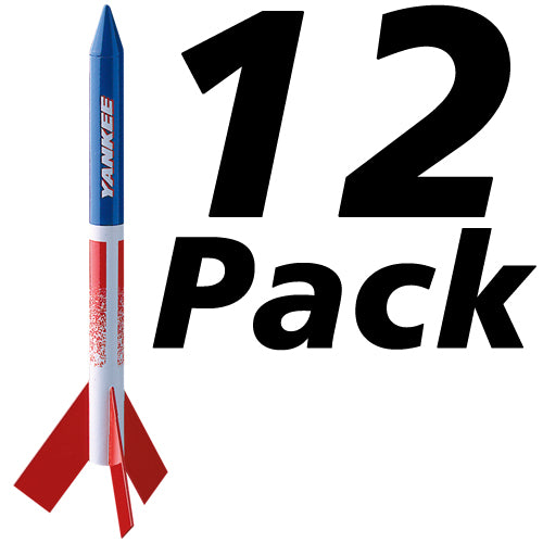 12 Pack Estes 1381 Yankee Flying Model Rocket Kits (Intermediate Skill Level)