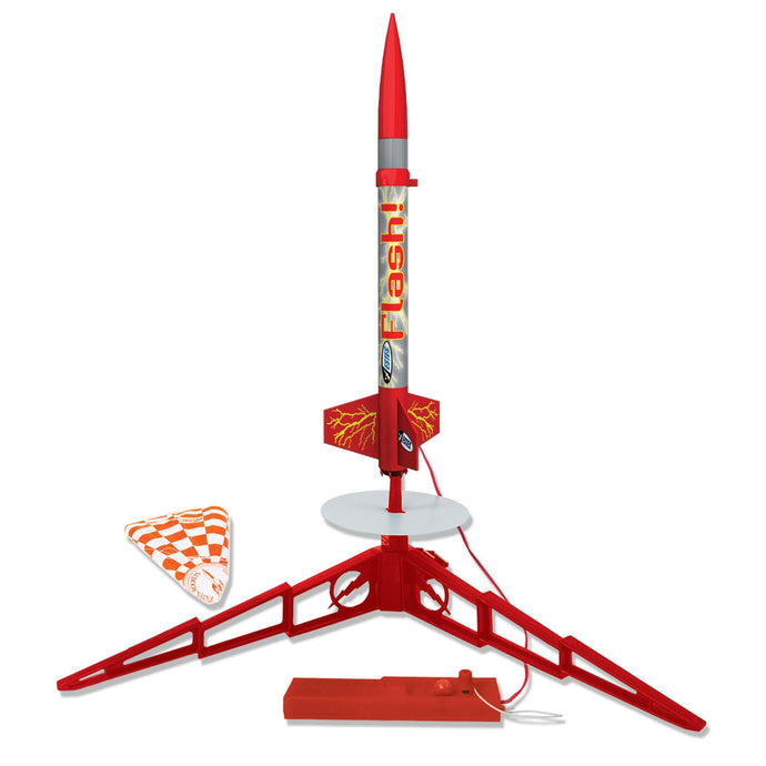 Estes 1478 Flash Rocket Launch Set, Beginner Skill Level Kit with Launch Controller and Launch Pad