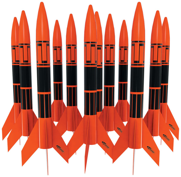 Estes 1751 Alpha III Rocket Bulk Pack, Includes 12 Model Rocket Kits (Beginner Skill Level)