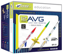 Load image into Gallery viewer, Estes 1753 AVG Rocket Bulk Pack, Includes 12 Model Rocket Kits (8 Intermediate and 4 Beginner Skill Level)

