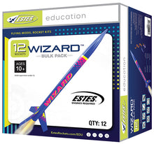 Load image into Gallery viewer, Estes 1754 Wizard Rocket Bulk Pack, Includes 12 Model Rocket Kits (Intermediate Skill Level)
