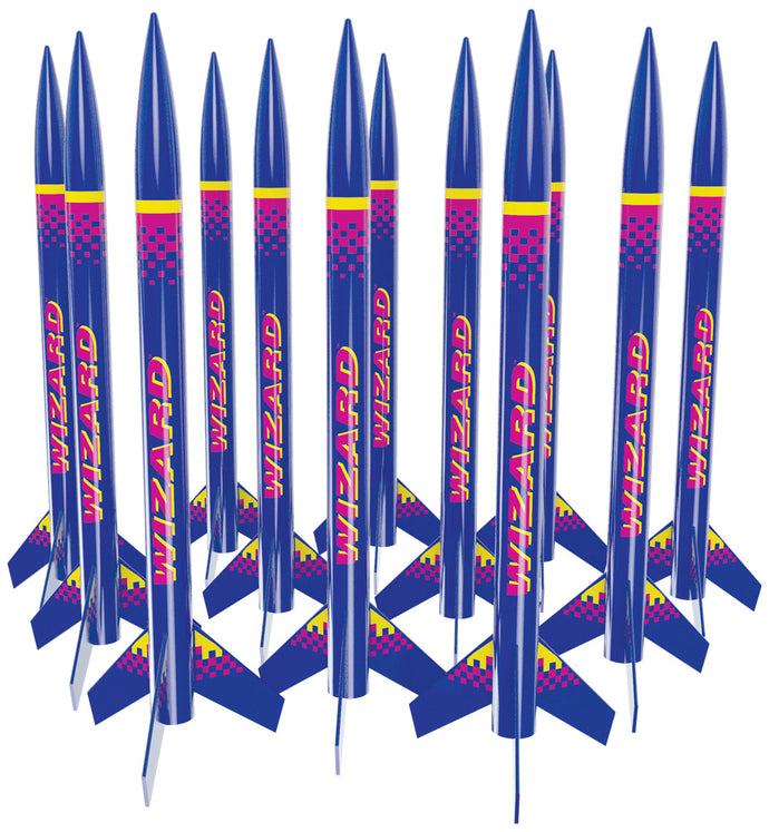 Estes 1754 Wizard Rocket Bulk Pack, Includes 12 Model Rocket Kits (Intermediate Skill Level)