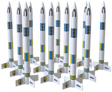 Load image into Gallery viewer, Estes 1764 Generic E2X Rocket Bulk Pack, Includes 12 Model Rocket Kits (Beginner Skill Level)
